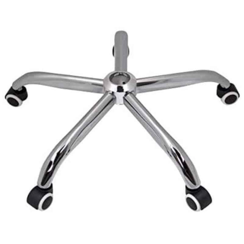 Saroj Strong Chrome Base with Attached Smooth Wheels For Office Chairs