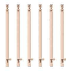 Atom 18 inch Aluminium Rose Gold Finish Heavy Duty Joint-Less Tower Bolt, TB002-RG-18 inch-106 (Pack of 6)