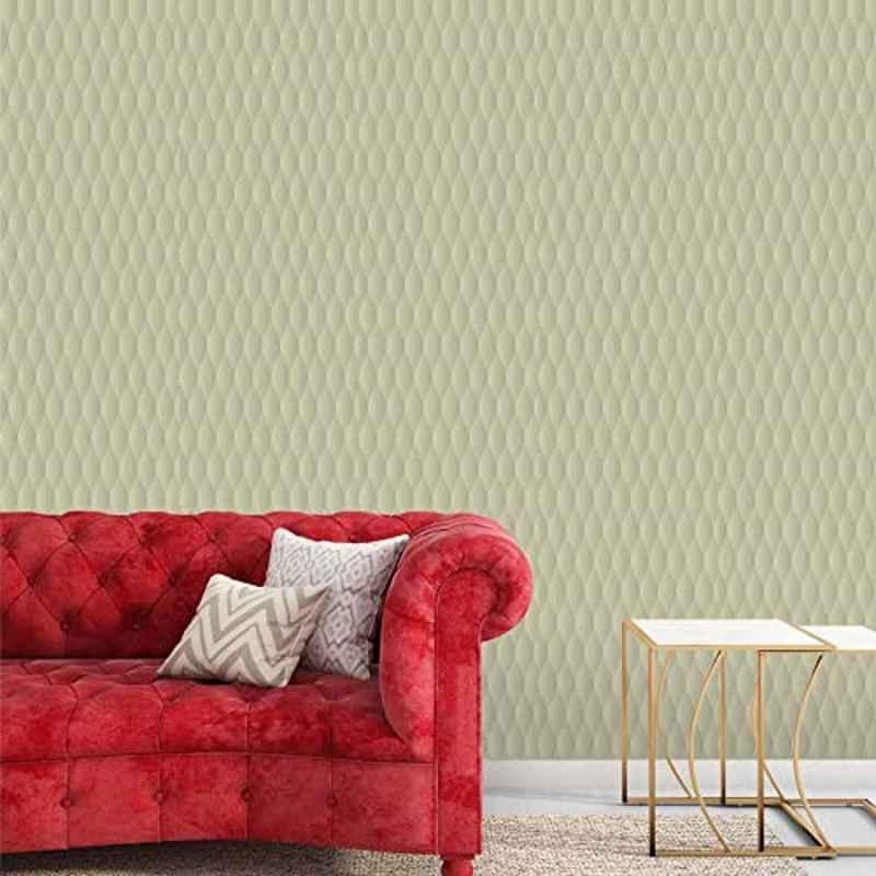 Asian Paints S107XF07A15 EzyCR8 45x300cm Paper Yellow Seamless Textures Water Resistant Self Adhesive Wallpaper, HPCA24399