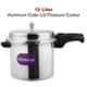Blueberry's 12L Aluminum Silver Pressure Cooker with Outer Lid