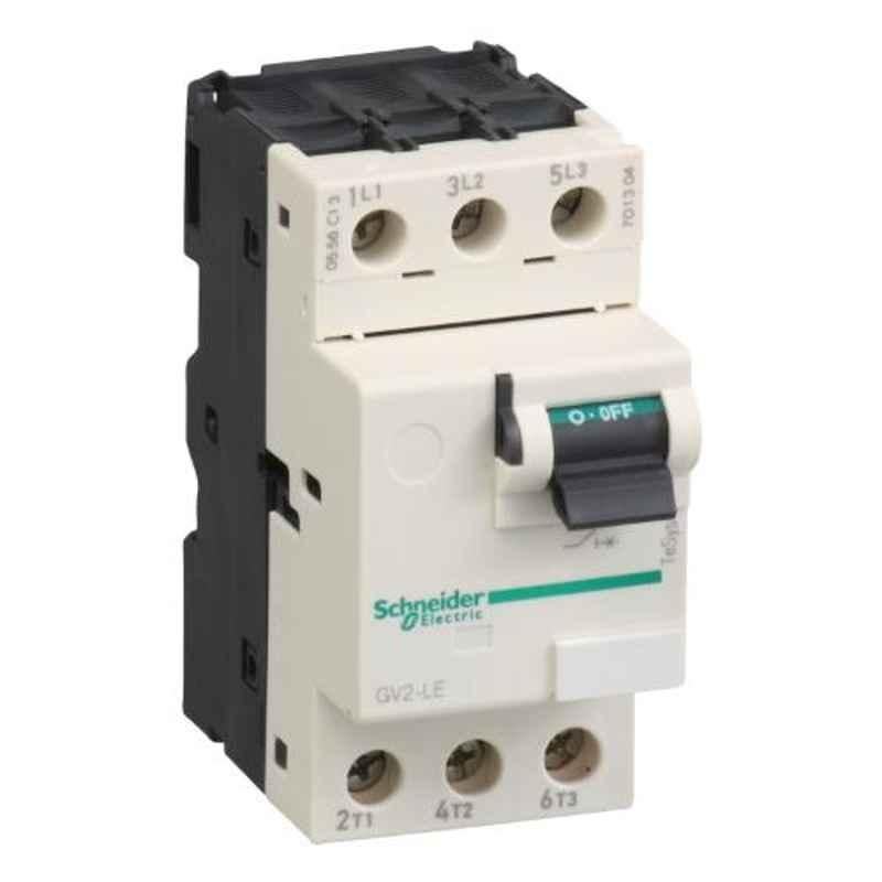 Schneider TeSys 18A 3 Pole Magnetic Toggle Control Screw Clamp Terminal Motor Circuit Breaker, GV2LE20