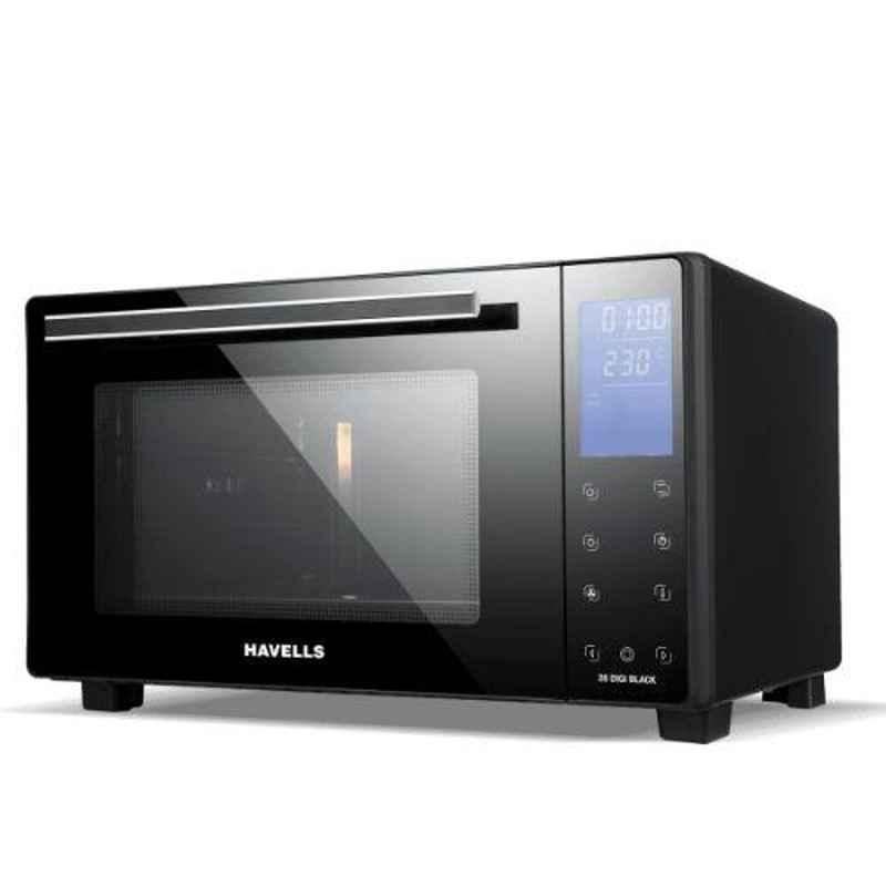 Havells 28L 1500W Black Oven Toaster Griller, GHCOTCDK150