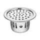 Oleanna CT-105 Stainless Steel Silver Chrome Finish Anti Cockroach Trap Round Floor Drain