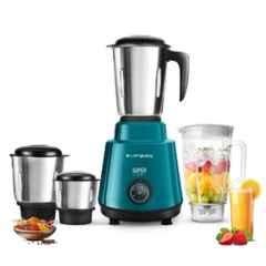 Longway Super Pro 750W ABS Plastic Teal & Black Juicer Mixer Grinder with 4 Jars