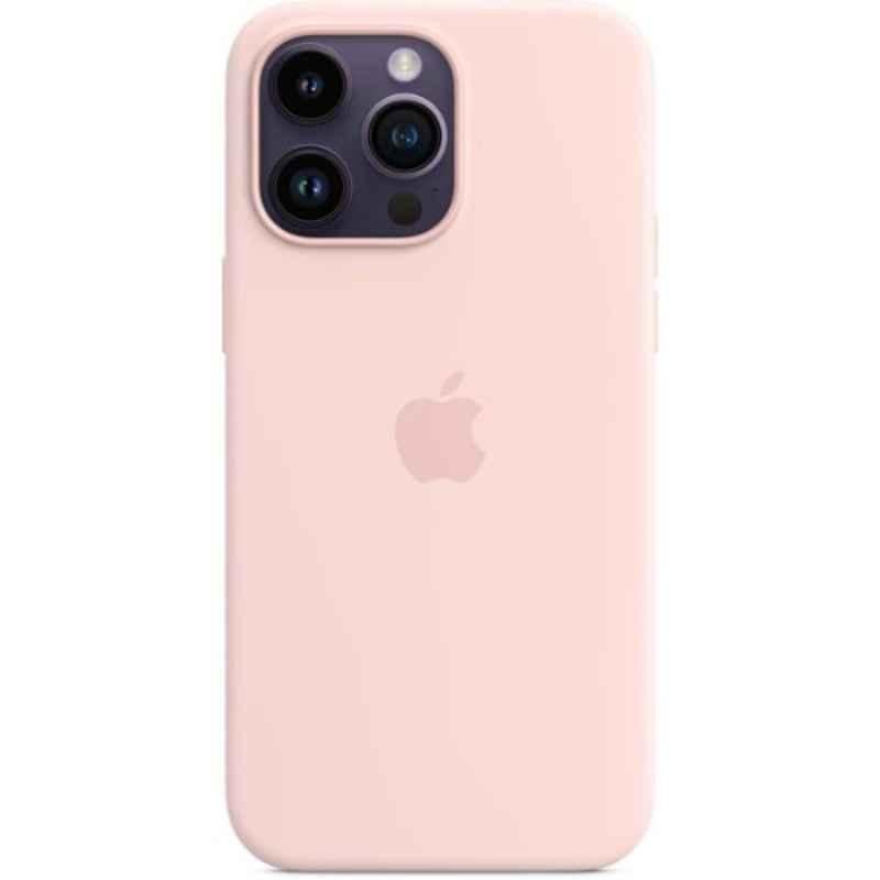 Apple iPhone 14 Pro Max Chalk Pink Silicone Case with MagSafe, MPTT3ZE/A