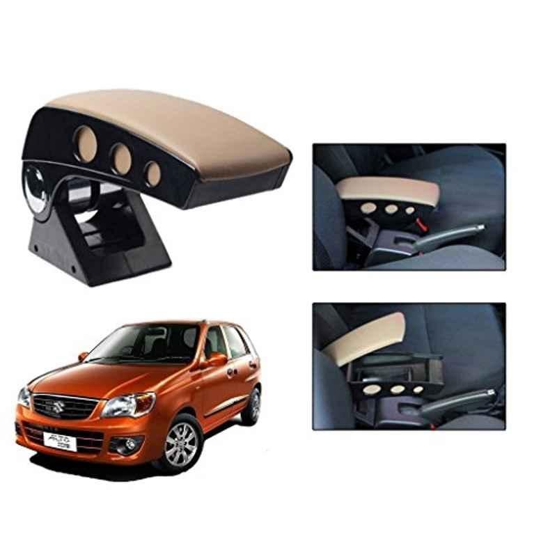 Kozdiko Beige Chrome Finish Car Armrest for Fiat Grand Punto