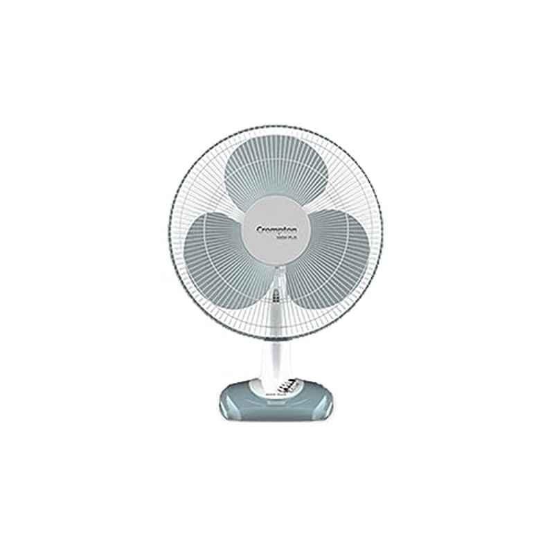 Crompton Wave Plus 30W 1350rpm Blue 3 Blade Table Fan, TFHFWAVPL16PBL, Sweep: 400 mm