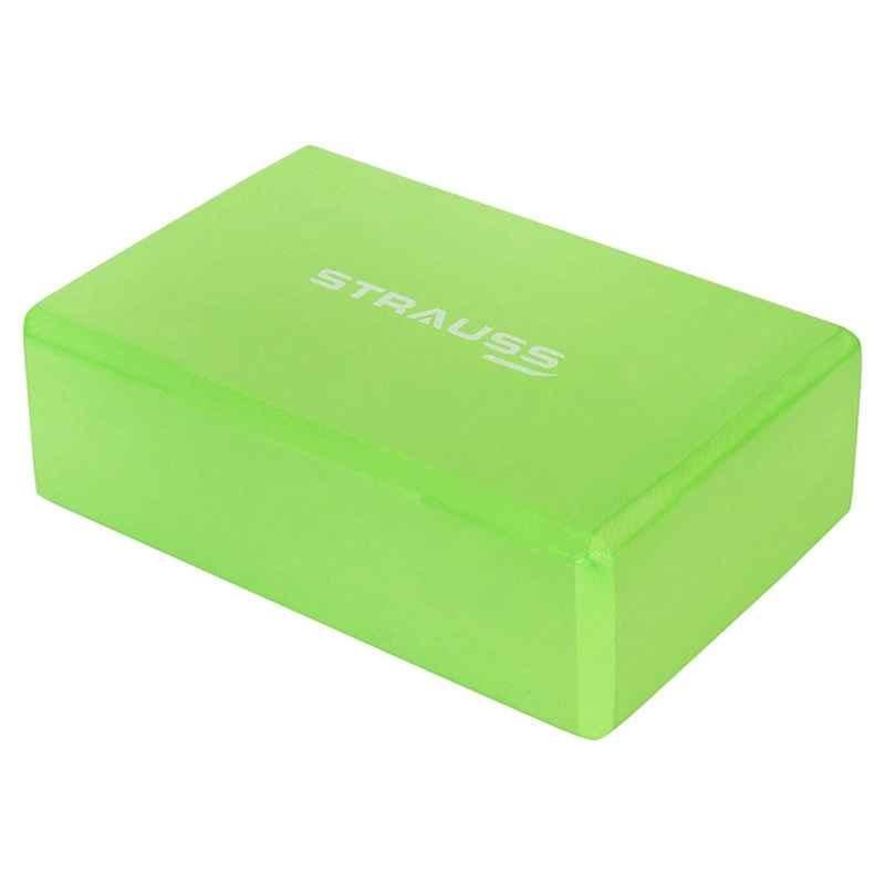 Strauss 22.86x15.24x7.62cm Green Yoga Block, ST-1419