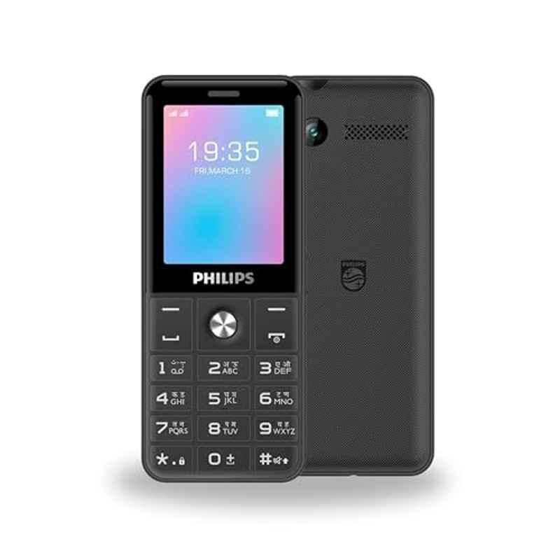 Philips E2221 2.4 inch Cool Gray Single Sim Keypad Feature Phone