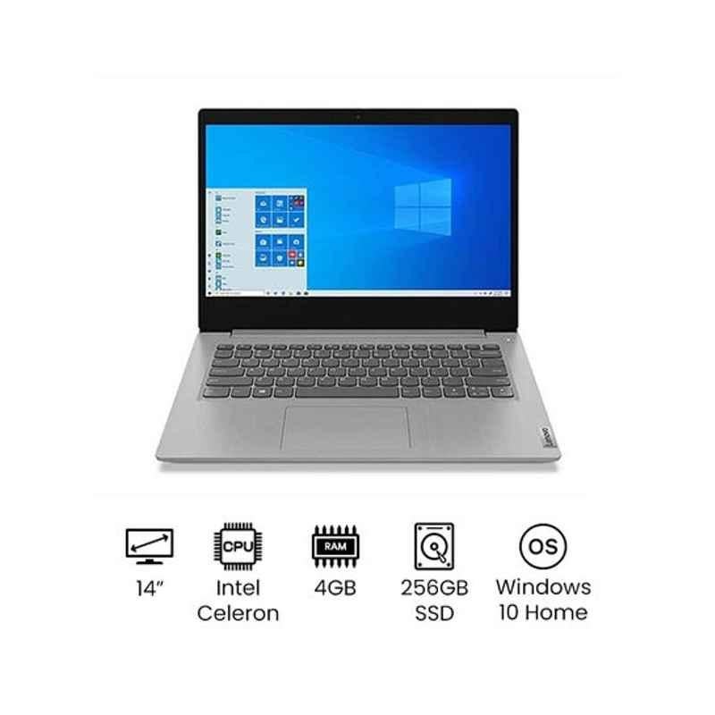 Lenovo Idealpad 3 Celeron 4GB 14 inch Dual CoreHDD Platinum Laptop, 14IGL05