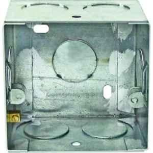 Schneider Electric 1/2 Module 1mm Metal Mounting Box, MM1102