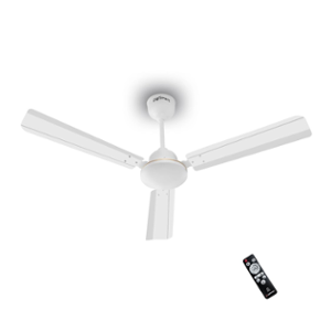 DigiSmart Storm 28W 380rpm White BLDC Ceiling Fan with Remote & 5 Years Warranty, Sweep: 1200 mm