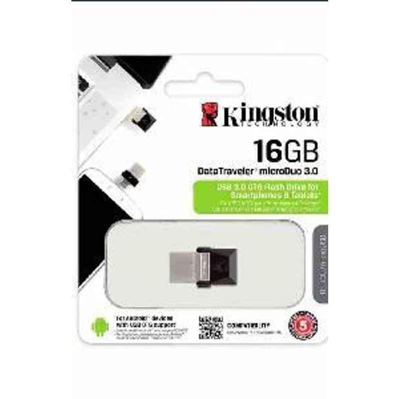 lærer ansvar igennem Buy Kingston Dual Drive Otg Metal.3.0...16GB Pen Drive Online At Best Price  On Moglix