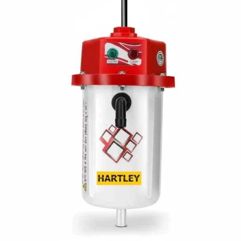 Hartley 3000W 1 Litre ABS Plastic Red Portable Instant Water Geyser with 10 Years Warranty for Kitchen, Bathroom & Saloon