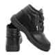 Indcare Aero Leather High Ankle Steel Toe Black Work Safety Shoes, Size: 8 (Pack of 20)