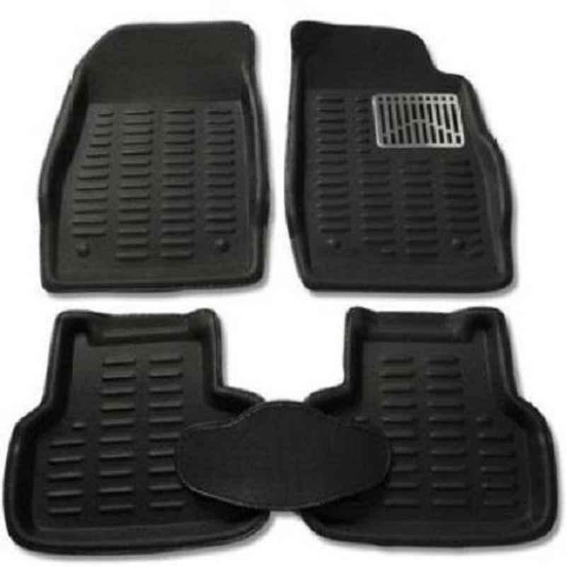 Buy Love4ride 4 Pcs 3D Black Car Floor Mat Set for Tata Indica V2