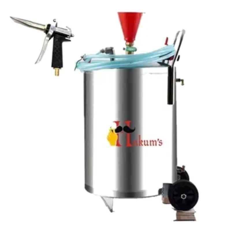 Hukums 70 Litre Stainless Steel Silver Car Washing Foam Tank