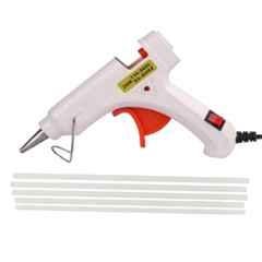 Gunstick 20W White Glue Gun with 4 Pcs Transparent Glue Sticks