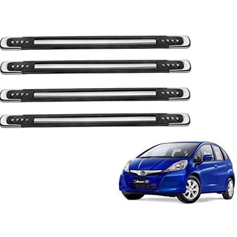 Kozdiko 4 Pcs Designer Black Bumper Protector Set for Honda Jazz, Koz-66150