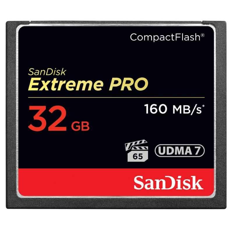 Sandisk 32GB Multicolur Compact Flash Memory Card, SDCFXPS-032G-X46