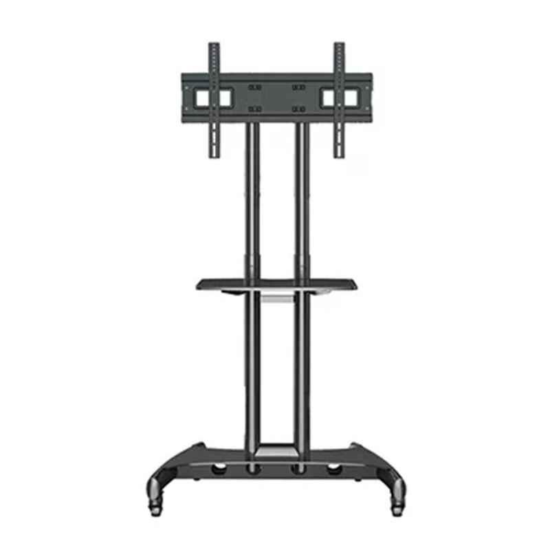 Skill Tech 1520x848x577mm SPCC Seamless Tube Matte Black Large Screen Professional TV Stand, AVA1500 60 1P