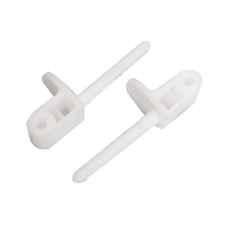 Elegant Casa PVC White European Toilet Seat Cover Screw Hinges, Size: Standard