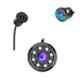 Riderscart 8 LED Black Waterproof 170 deg Wide Angle Car Rear View Reverse Parking Camera with Night Vision