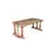 Angel Furniture 24x12x9 Inch Natural Glossy Finish Sheesham Wood Breakfast Serving Bed Table/Laptop Table, AFDB-01N