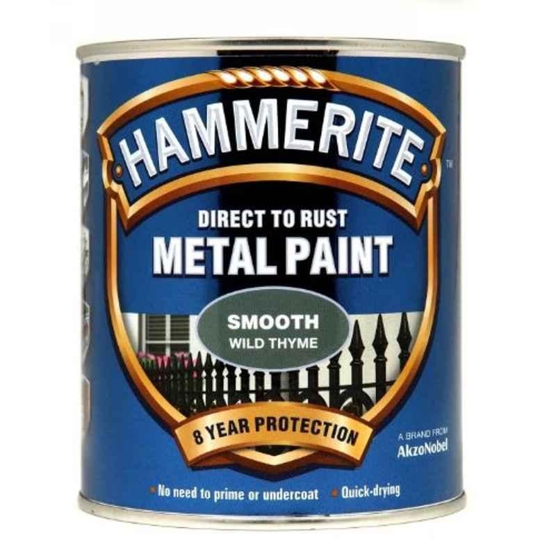 Hammerite 750ml Smooth Wild Thyme Glossy Direct to Rust Metal Paint, 5158230