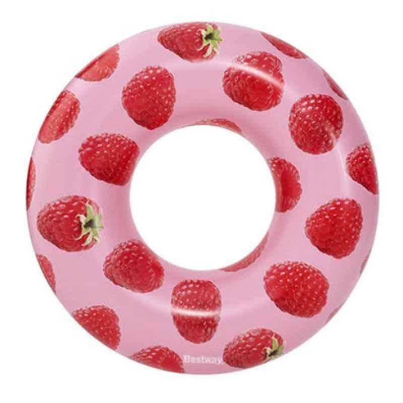 Bestway Scentsational Raspberry Inflatable Swim Ring Tube, 36231