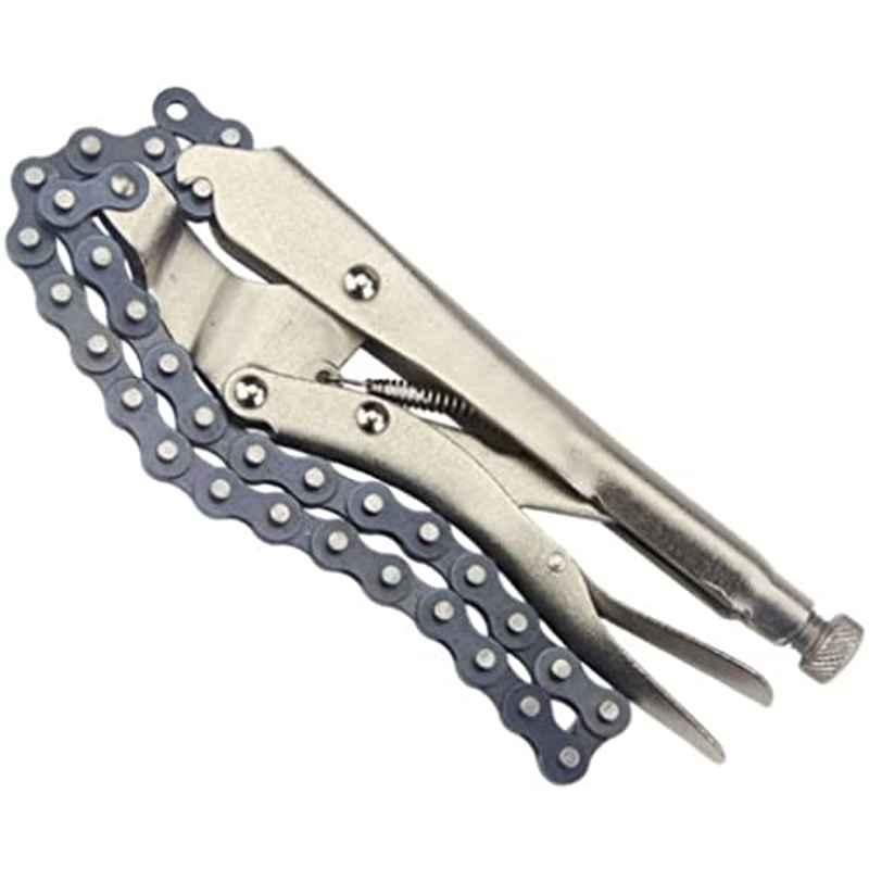 Abbasali 10x16.5 inch Chain Vise Clamp Plier with Locking Grip Pipe Chain