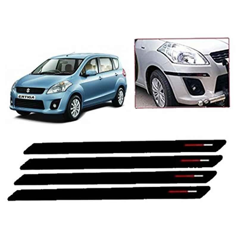 Kozdiko 4 Pcs Black & Red Bumper Protector Set for Maruti Ertiga