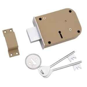 Atom 4 Inch Alloy Steel & Iron Universal Heavy Duty Deadbolt Main Door Lock with 2 Reversible Keys, WDL1