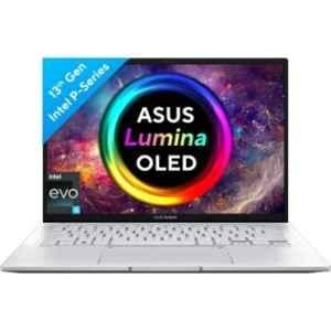 Asus UX3402VA-KM542WS ZenBook 14 2023 Thin & Light Foggy Silver Laptop with Intel EVO P-Series Core i5 13th Gen 1340P 16GB/512GB SSD/Windows 11 Home & 14 inch OLED Display, 90NB10G6-M005L0