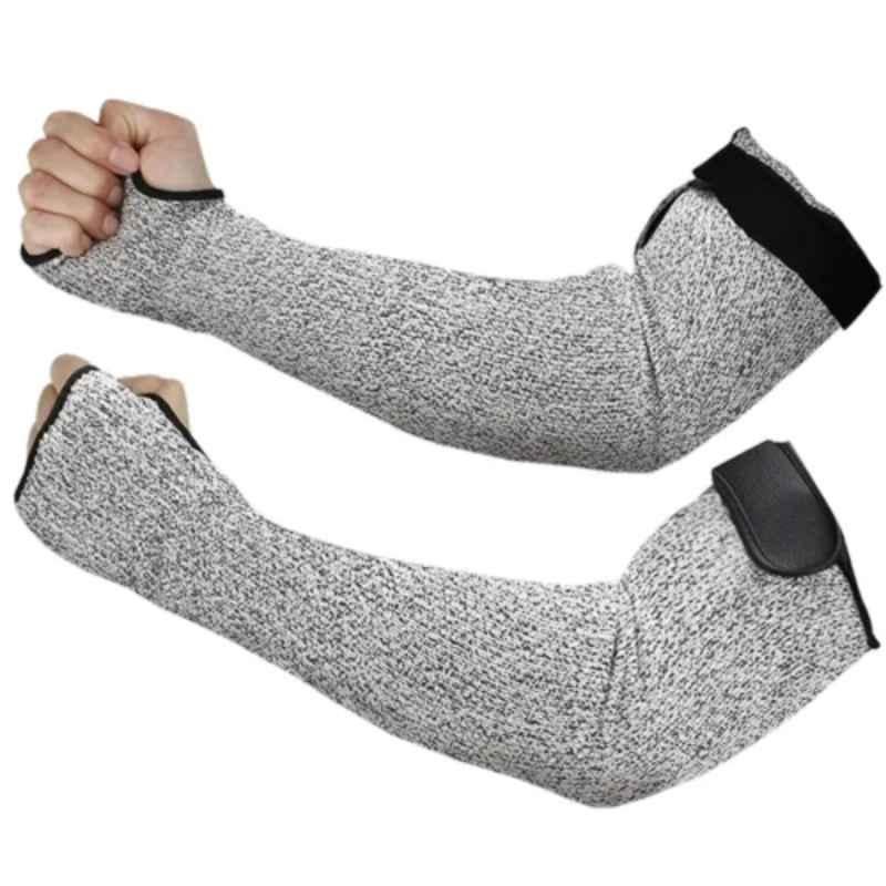 Udyogi 16 inch HPPE Grey Arm Guard with Velcro Dealers (Pack of 3)