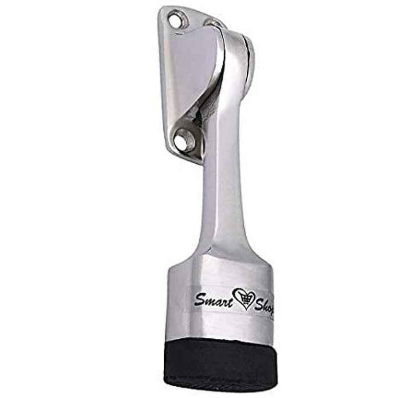 Smart Shophar 6 inch Aluminium Silver Vanilla Door Stopper, SHA30ST-VANI-SL06-P1