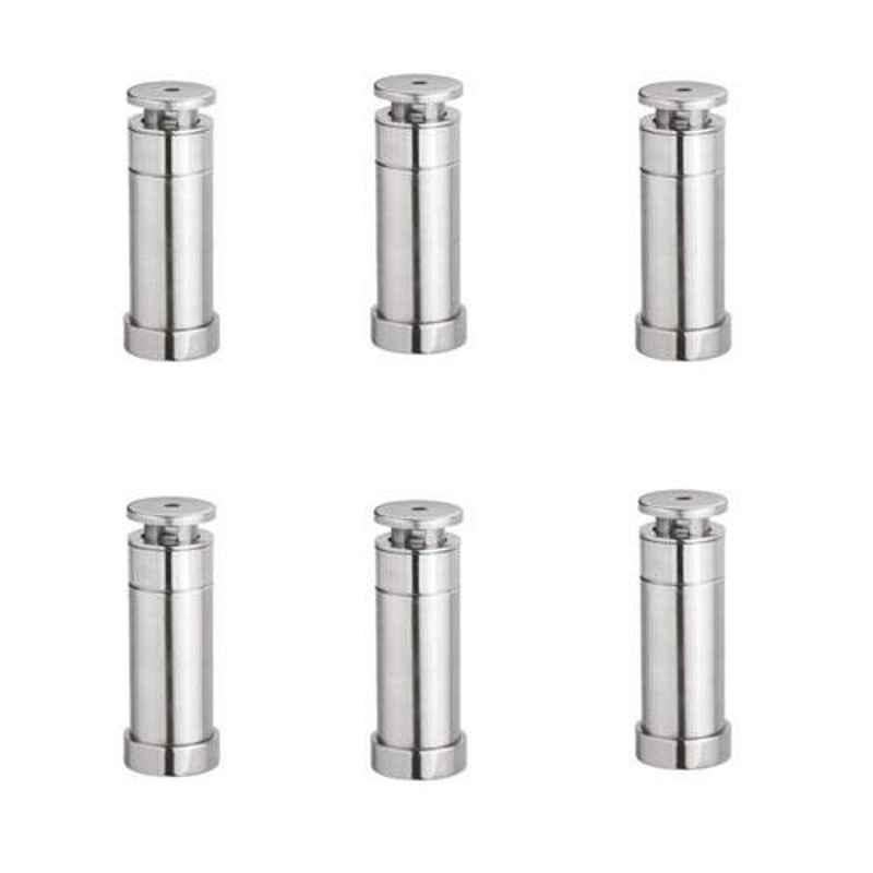 Nixnine Stainless Steel Heavy Duty Magnetic Door Stopper, SS_202_3IN_6PS (Pack of 6)