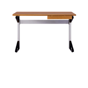 Wipro Flexiwork Engineered Wood & Metal Walnut Bronze Office Table, EFWSS12060XXXX