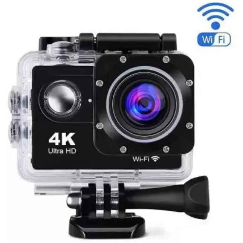 YK RETAIL 3MP Black 1080P 4k Ultra HD Action Camera, ACTION-09