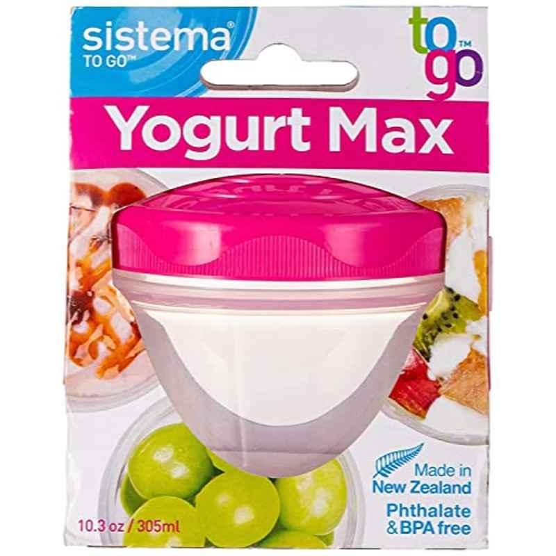 Sistema 305ml Red Yogurt Max To Go Container, 21469