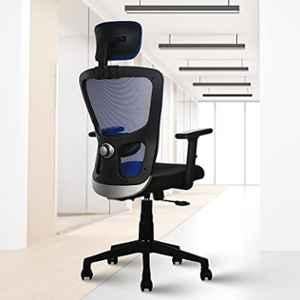 Rose Teesla Mesh Blue & Black High Back Ergonomic Chair