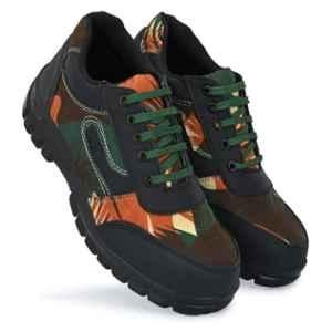 All Safe Genuine Leather Steel Toe Sports Look Grey Safety Shoes, Gola 7000, Size: 9