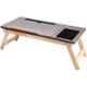 IBS 60.96x22.86x30.48cm Wooden Portable Laptop Table, DKFJDU8787D