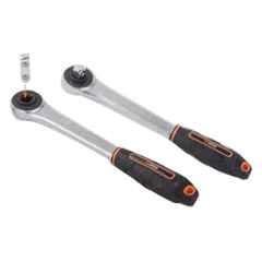 Groz 1/2 inch 280mm Push Through Ratchet Handle, RTD/PT/1-2/UG
