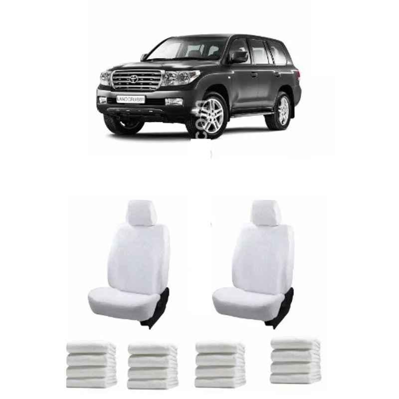 Oscar White Aut-Sn-4119 Towel 1 Pcs\\Set Toyota Land Cruiser Car Seat Cover