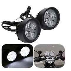 AllExtreme EX4FLB2 4 LED 12W Oval Super Bright Mirror Mount Waterproof Spot Fog Light (Pack of 2)