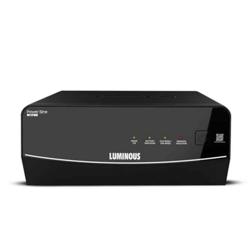 Luminous Power Sine M 1700 1500VA 24V Pure Sine Wave Inverter with Reliable Power Backup, High Performance, Easy Installation & 36 Months Warranty for Home, Office & Shops, F04217013981