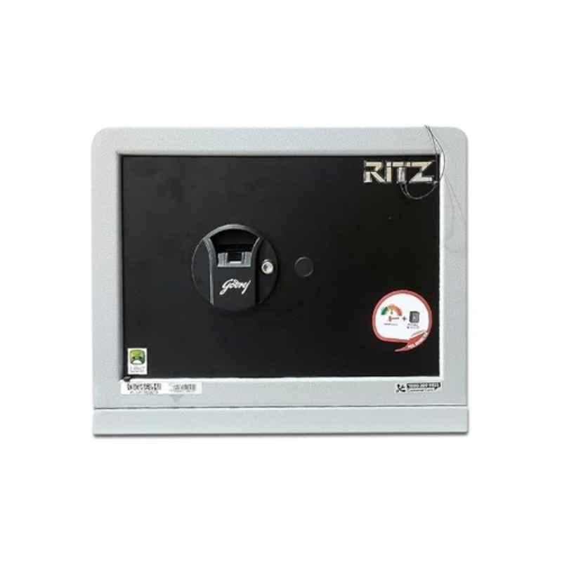 Godrej Ritz Bio 30 Litre Alloy Steel Grey & Black Biometric Safe Locker with i-Buzz Alarm for Home & Office