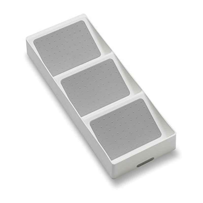 Madesmart 3 Compartment White Spice Drawer Organizer, 29010 (Pack of 12)