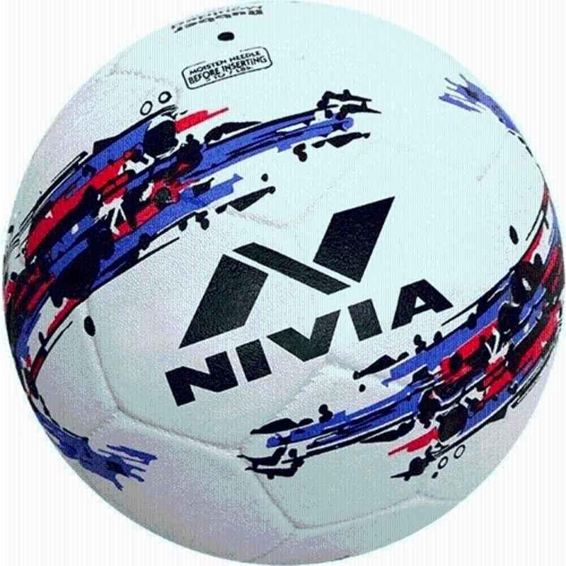 Nivia Strom White Football, Size: 5